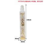 Transparent gold foil lion landing ornament Pixiu tie horse stake pillar Hotel sales office Villa wealth attraction Town house sculpture