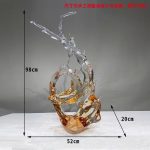 Large scale foam decorations in the lobby and atrium of the hotel, transparent resin sculptures, sales office entrance, floor decorations, art