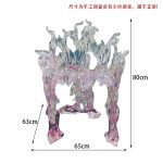 Light Luxury Creative Transparent Chair Hotel Restaurant Villa Home Furnishings High end Original Design Art Backrest Armrest Dining Chair