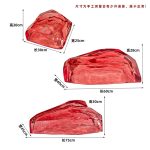 Hotel Club Large Transparent Landscape Stone Sculpture Resin Ornaments Sales Office Villa Pond Decorative Artwork