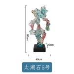 Modern abstract transparent resin sculpture decoration hotel villa home living room porch the Taihu Lake lake stone decoration crafts