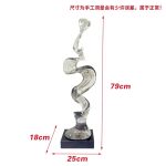 Creative model room, transparent resin sculpture, living room, desktop home, entrance niche, vertical high ornament, abstract decoration
