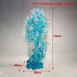 New Chinese abstract transparent resin the Taihu Lake stone sculpture hotel lobby villa courtyard high-end decoration floor decoration