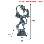 Abstract the Taihu Lake Stone Sculpture Hotel Lobby Sample Room Villa porch Transparent resin soft decoration artwork