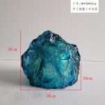 Transparent resin luminous landscape stone sculpture villa courtyard hotel pool model room floor soft decoration ornament