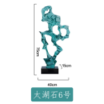 Modern abstract transparent resin sculpture decoration hotel villa home living room porch the Taihu Lake lake stone decoration crafts