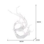 Large scale foam decorations in the lobby and atrium of the hotel, transparent resin sculptures, sales office entrance, floor decorations, art