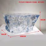 Light luxury creative transparent resin tea table, villa living room, model room, high-end designer, artistic crystal round table