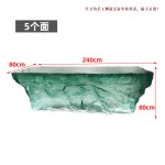 Transparent resin luminous crystal island, light luxury home dining table, ice cubes, stones, high-end feeling, hotel reception bar, front desk