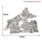 Modern minimalist hotel entrance foyer soft decoration with a high-end feel, niche transparent ornaments, resin sculptures, and artworks