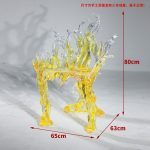 Light Luxury Creative Transparent Chair Hotel Restaurant Villa Home Furnishings High end Original Design Art Backrest Armrest Dining Chair