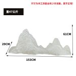 Modern minimalist transparent resin rockery sculpture decoration villa courtyard hotel lobby front desk model room decoration