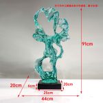 Abstract the Taihu Lake Stone Sculpture Hotel Lobby Sample Room Villa porch Transparent resin soft decoration artwork