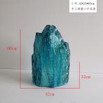 Transparent resin luminous landscape stone sculpture villa courtyard hotel pool model room floor soft decoration ornament