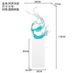 Large scale foam decorations in the lobby and atrium of the hotel, transparent resin sculptures, sales office entrance, floor decorations, art