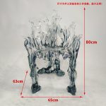 Light Luxury Creative Transparent Chair Hotel Restaurant Villa Home Furnishings High end Original Design Art Backrest Armrest Dining Chair