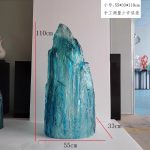 Hotel Club Large Transparent Landscape Stone Sculpture Resin Ornaments Sales Office Villa Pond Decorative Artwork