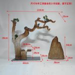 Hotel lobby abstract transparent tree hanging sculpture welcoming guests pine resin ornaments villa large soft decoration artwork