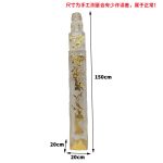Transparent gold foil lion landing ornament Pixiu tie horse stake pillar Hotel sales office Villa wealth attraction Town house sculpture