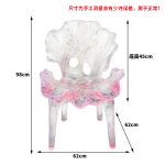 Light Luxury Creative Transparent Chair Hotel Restaurant Villa Home Furnishings High end Original Design Art Backrest Armrest Dining Chair