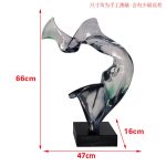 Abstract Transparent Resin Art Ornament Hotel Sales Office Clubhouse Floor Sculpture Home Living Room Entrance Decoration