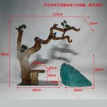 Hotel lobby abstract transparent tree hanging sculpture welcoming guests pine resin ornaments villa large soft decoration artwork