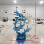 Large scale foam decorations in the lobby and atrium of the hotel, transparent resin sculptures, sales office entrance, floor decorations, art