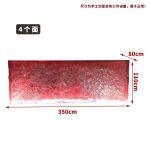 Modern luxury crystal luminous island table, bar, villa, high-end feeling, transparent resin reception, irregular bar counter in front