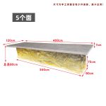 Transparent resin luminous crystal island, light luxury home dining table, ice cubes, stones, high-end feeling, hotel reception bar, front desk