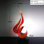 Modern Creative Abstract Ornaments Hotel Sales Office Villa Living Room Transparent Resin Sculpture Entrance Art Decoration