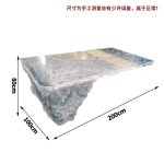 Transparent resin glacier bar counter table custom hotel living room home tea table high-end luminous island design