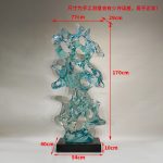New Chinese abstract transparent resin the Taihu Lake stone sculpture hotel lobby villa courtyard high-end decoration floor decoration