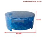 Light luxury creative transparent resin tea table, villa living room, model room, high-end designer, artistic crystal round table