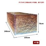 Transparent resin glacier bar counter table custom hotel living room home tea table high-end luminous island design