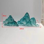 Modern Creative Transparent Resin Rockery Sculpture Hotel Lobby Sales Office Landscape Ornaments Ice and Snow Mountain Floor Decoration