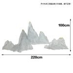 Modern minimalist transparent resin rockery sculpture decoration villa courtyard hotel lobby front desk model room decoration