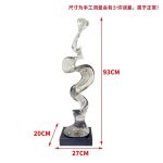Creative model room, transparent resin sculpture, living room, desktop home, entrance niche, vertical high ornament, abstract decoration