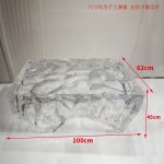 Transparent resin glacier bar counter table custom hotel living room home tea table high-end luminous island design