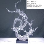 Large scale foam decorations in the lobby and atrium of the hotel, transparent resin sculptures, sales office entrance, floor decorations, art