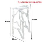 Light Luxury Creative Transparent Chair Hotel Restaurant Villa Home Furnishings High end Original Design Art Backrest Armrest Dining Chair
