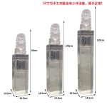 Transparent gold foil lion landing ornament Pixiu tie horse stake pillar Hotel sales office Villa wealth attraction Town house sculpture