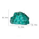 Hotel Club Large Transparent Landscape Stone Sculpture Resin Ornaments Sales Office Villa Pond Decorative Artwork
