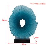 Modern Creative Abstract Ornaments Hotel Sales Office Villa Living Room Transparent Resin Sculpture Entrance Art Decoration