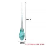 Transparent resin water droplet spray sculpture hotel large floor decoration villa living room entrance decoration art hanging decoration