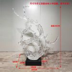 Large scale foam decorations in the lobby and atrium of the hotel, transparent resin sculptures, sales office entrance, floor decorations, art