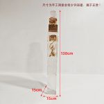 Transparent gold foil lion landing ornament Pixiu tie horse stake pillar Hotel sales office Villa wealth attraction Town house sculpture