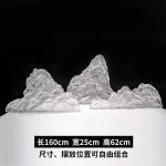 Modern Creative Transparent Resin Rockery Sculpture Hotel Lobby Sales Office Landscape Ornaments Ice and Snow Mountain Floor Decoration