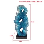 Modern abstract transparent resin sculpture decoration hotel villa home living room porch the Taihu Lake lake stone decoration crafts