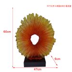 Modern Creative Abstract Ornaments Hotel Sales Office Villa Living Room Transparent Resin Sculpture Entrance Art Decoration