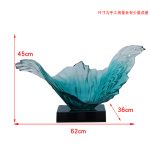 Modern Creative Abstract Ornaments Hotel Sales Office Villa Living Room Transparent Resin Sculpture Entrance Art Decoration